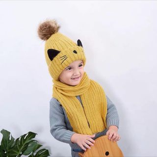 Bộ khăn mũ hình mèo trẻ embe 3-10tMTQAHF7AD0