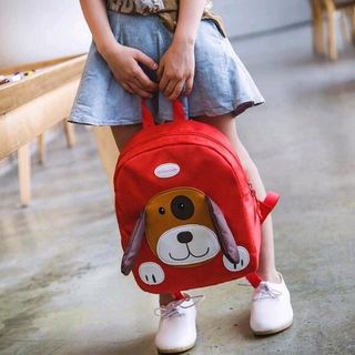 Balo mầm non cho bé hình hoạt hình chó con dễ thương