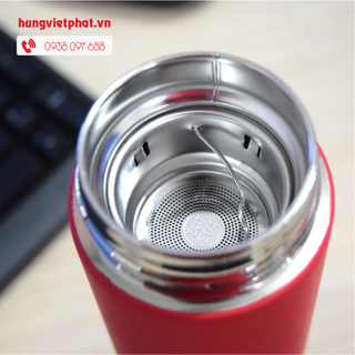 Bình Giữ Nhiệt In Khắc Logo Inox 304 Nhiều Màu