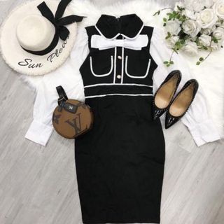 Đầm Nữ Ôm Body Thun Uni - Phối Voan