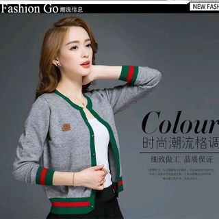 áo khoác len viền