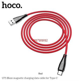 CÁP SẠC NHANH DÂY DÙ NAM CHÂM LIGHTNING 3.0A HOCO U75 - DÀI 1.2M giá sỉ