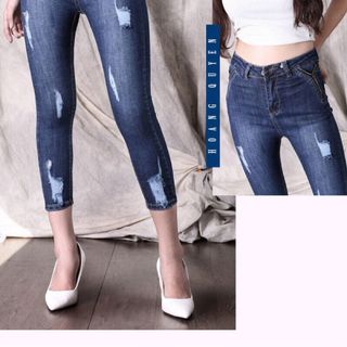 Quần jeans nữ 8 tấc cao cấp mới Anfa