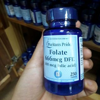 Viên uống hỗ trợ thiếu máu Folate 666mcg DFE 250 viên