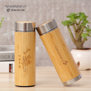 Bình Giữ Nhiệt Gỗ 450 ML