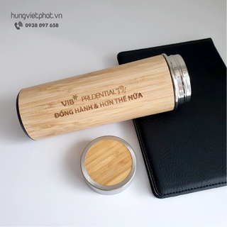Bình Giữ Nhiệt Gỗ 450 ML