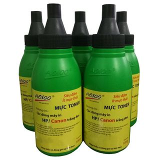 Mực bơm laser AO 100 siêu đậm ít mực thải trọng lượng 100gr-100