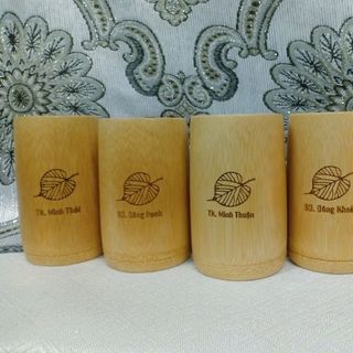Cốc tre 300ml-350ml- Quà tặng ý nghĩa bảo vệ môi trường