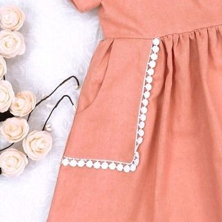 VÁY HỒNG GẠCH BÉ GÁI