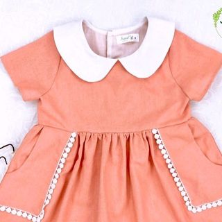 VÁY HỒNG GẠCH BÉ GÁI