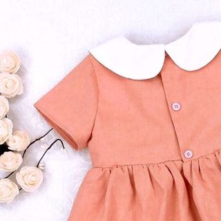 VÁY HỒNG GẠCH BÉ GÁI