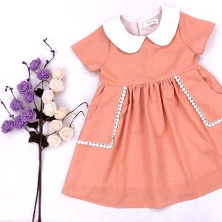 VÁY HỒNG GẠCH BÉ GÁI