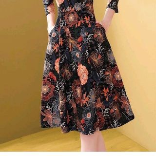 đầm thun họa tiết