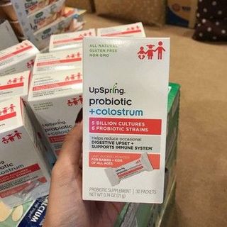 SỮA NON VÀ MEN VI SINH UPSPRING PROBIOTIC COLOSTRUM NON-GMO MỸ