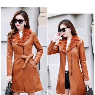Áo da cổ lông quảng châu cao cấp