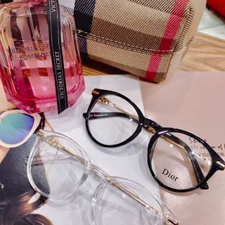 Kính mắt mèo gọng gắn hạt xoàn