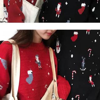 Áo sweater nỉ noel 2 màu form bao to giá sỉ