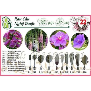 Dụng cụ làm rau câu 3D – Bộ số 22 - Tặng kèm kim nhụy