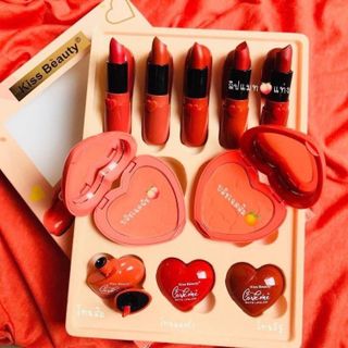 Set Sweet Heart 3 in 1 Son Phấn
