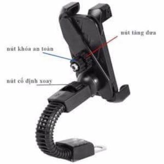 ĐỔ SỈ Giá đỡ điện thoại xe máy - lắp gương - LOẠI XỊN -