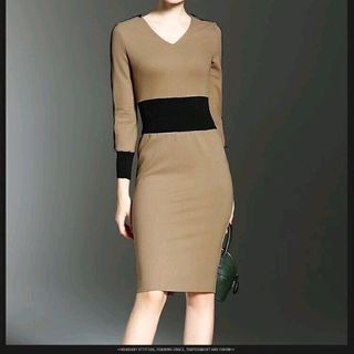 đầm body phối viền