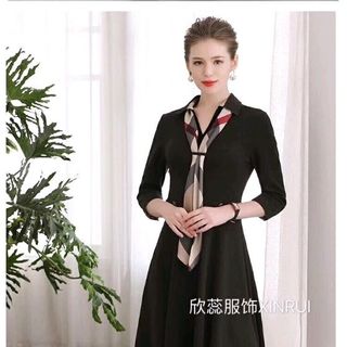 đầm thun kèm khăn