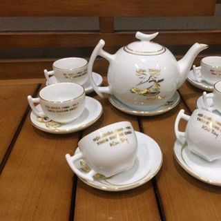 bộ trà bộ ấm chén in logo theo yêu cầu