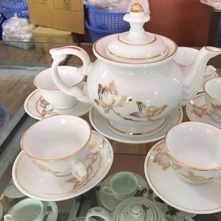 bộ trà bộ ấm chén in logo theo yêu cầu