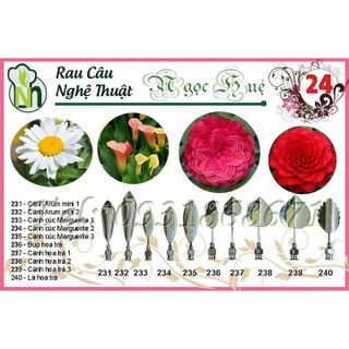 Dụng cụ làm rau câu 3D – Bộ số 24 - Tặng kèm kim nhụy