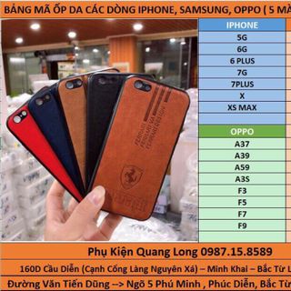 ỐP LƯNG VÂN DA CÁC MÃ ĐIỆN THOẠI