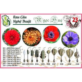 Dụng cụ làm rau câu 3D – Bộ số 23 - Tặng kèm kim nhụy