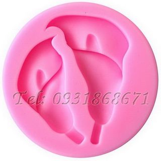 Khuôn rau câu silicon 2 hoa ly - Mã số 203
