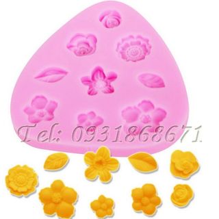 Khuôn rau câu silicon các loại hoa - Mã số 190