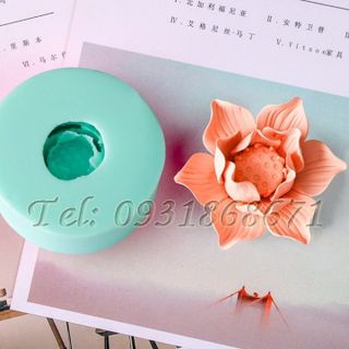 Khuôn rau câu silicon hoa sen cánh nhọn - Mã số 170