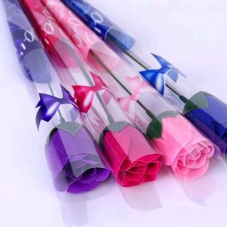 Hoa sáp thơm nguyên cây hàng y hình hoa hồng sáp