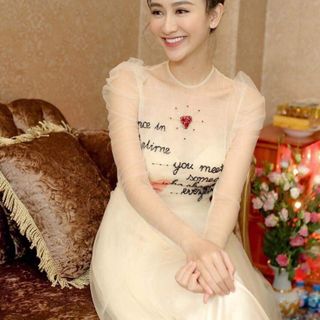 đầm xòe dự tiệc cưới sang trọng
