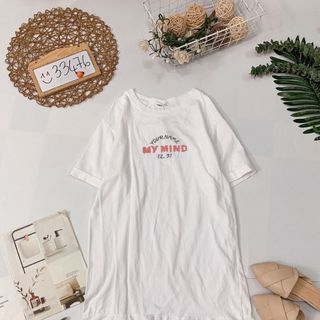 Đầm thun hình cute Form suông suông viền bèo đuôi cá xinh xắn