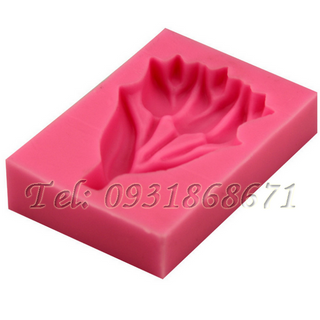 Khuôn rau câu silicon 3 hoa tulip - Mã số 201