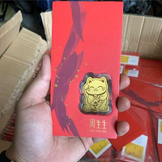 Miếng vàng mèo thần tài