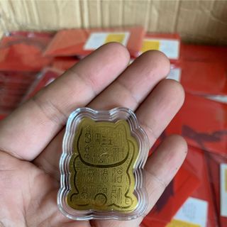 Miếng vàng mèo thần tài