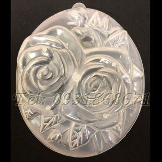 Khuôn rau câu hoa hồng đôi  – Mã số L34
