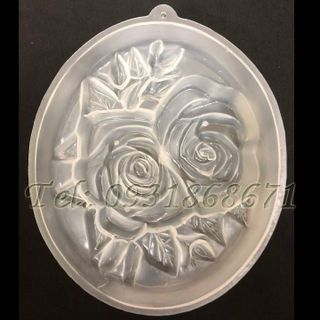 Khuôn rau câu hoa hồng đôi  – Mã số L34