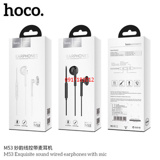 TAI NGHE NHỰA TPE JACK 3.5MM CÓ MIC HOCO M53 - DÀI 1.2M giá sỉ