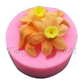 Khuôn rau câu silicon hoa thủy tiên chùm - Mã số 57