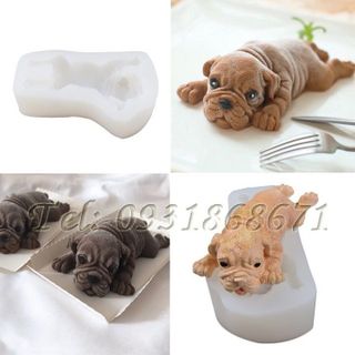 Khuôn rau câu silicon chó mặt xệ - Mã số 241