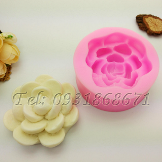 Khuôn rau câu silicon sen đá 4 tầng - Mã số 198