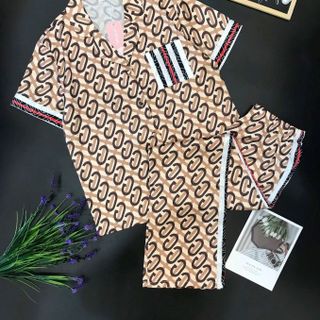 Bộ tay lỡ quần dài lụa quảng châu