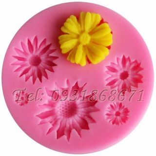 Khuôn rau câu silicon các loại hoa - Mã số 16