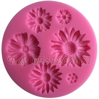Khuôn rau câu silicon các loại hoa - Mã số 16