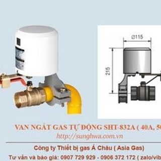 Van ngắt gas tự động đường ống 32A 40A 50A Sunghwa giá sỉ​ giá bán buôn giá sỉ